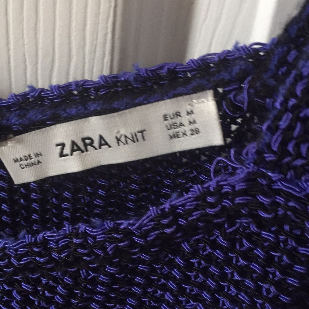 ZARA Knit Crop Tank Top in Deep Purple - Picture 5 of 6